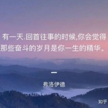 最怕你一生碌碌无为，还安慰自己平凡可贵。