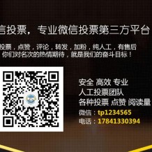 微信刷票平台_微信投票公司