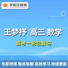 2024王梦抒数学高三数学王梦抒一轮复习网课视频课程 