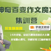 【花生酥】神奇百变作文，魔方视频课程(8讲 电子讲义)