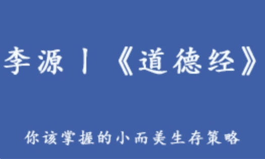 李源道德经 教你掌握的小而美生存策略 3.3G百度网盘资源打包下载